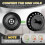 4 Pcs Matte Black Kitchen Sink Accessories Garbage Disposal  Guards 3.4'' Sink Drain Strainer and Stopper 2