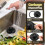 4 Pcs Matte Black Kitchen Sink Accessories Garbage Disposal  Guards 3.4'' Sink Drain Strainer and Stopper 3