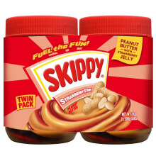 Skippy Strawberry Stripe Peanut Butter & Jelly Twin Pack 2 x 500g
