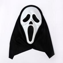 Scary Screaming Halloween Mask Plastic Face Headgear Funny Costume Ghost Festival