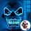Devil's Kiss Clown Mask Glowing Cold Light Halloween Prank Scary Prop 1