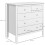 Modern 5-Drawer Chest in White 3