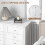 Modern 5-Drawer Chest in White 5