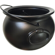 8 Black Cauldron Bucket – Halloween Candy Bowl, Trick or Treat