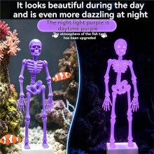 Fish Tank Bubbler Non-Motorized Fish Tank Dancing Rocking Skull Ornament Dancing Skull Noctilucent Aquarium A