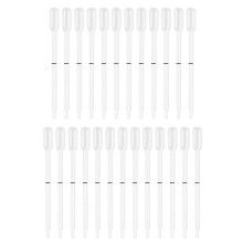 25 Stück 40ul Blutlipid- oder Hämoglobin-Tests Graduierte Kunststoff Einweg-Dropper Transfer Mikro-Pasteur-Pipette