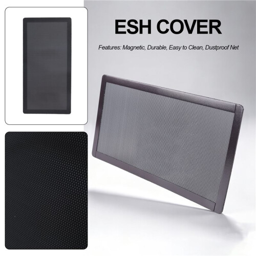 Computer Case Magnetic Dust Filter Mesh PC Case Cooling Fan Computer Guard Cover Horn Net 12 X 24CM 2