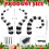 Built-in LED Halloween Inflatable Worm Decorations 3 Pack for Yard 2