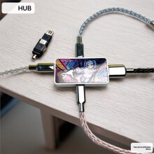 HUB 8K Ultra-Low Latency E-Sports Magnetic Axis Keyboard Mouse Aerial Insertion Luminous No Cable Silver