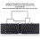 Foldable  Keyboard, Rechargeable Ultra Slim Keyboard for Smartphone Tablet and Laptop 4