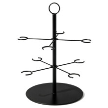 1 Tree-Shaped Wine Glass Display Rack with Two Layers and Eight Compartments, Perfect for Displaying Party Drinks