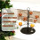 1 Tree-Shaped Wine Glass Display Rack with Two Layers and Eight Compartments, Perfect for Displaying Party Drinks 3