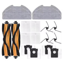 18 Peças para Acessórios de Aspirador de Pó para D20 Air /F21/F21 /F20/F20 , Escova Lateral Principal, Filtro, Mop e Saco de Poeira