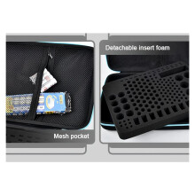 EVA Battery Organizer Case - Large Capacity Portable Storage Box for AA, AAA, Button Cells & Tools - Travel Friendly