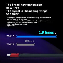 TL-XDN6000H Tarjeta de Red WiFi de Banda Única AX300 Sin Controladores 10/100Mbps para PC de Escritorio con Interfaz USB 2.0