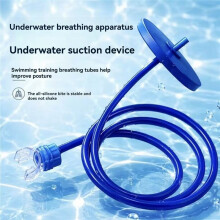 Onderwater Ademhalingsbuis met Drijvende Kop Ergonomische Duik Snorkels Ademhalingsbuis Draagbare Lange Apparatuurbuizen 2M