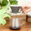 Pure Titanium Coffee Filter Cup, Hand Brewed Coffee Filter, Sturdy Coffee Brewing Equipment 3