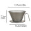 Pure Titanium Coffee Filter Cup, Hand Brewed Coffee Filter, Sturdy Coffee Brewing Equipment 8