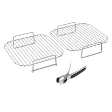 2 Stück Air Fryer Rack Quadrat 8'' Zubehör Edelstahl Grill Stapelkorb für 5-8qt für /Cosori/Instant Pot