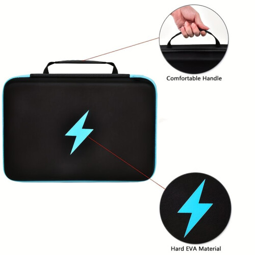 EVA Battery Organizer Case - Large Capacity Portable Storage Box for AA, AAA, Button Cells & Tools - Travel Friendly 2