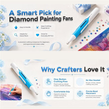 Dispensador Automático de Miçangas para Pintura com Diamantes