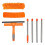 Window Cleaner Tool 68'' Squeegee for Window Cleaning Extension Pole Scrubber with Rotating  Streak-Free Squeegee 2