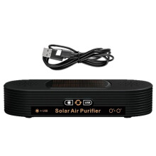 Solar Car Air Purifier Oxygen Bar Deodorization Formaldehyde Removal Ozone & Negative Ion Eliminate Odors