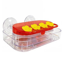 Window Feeder Strong Suction Cup Humming Bird Feeder with 4 Feeding Easy to Clean and Refill