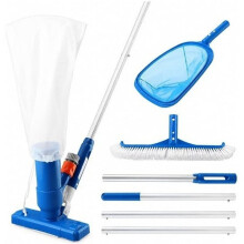Pool Cleaning Kit for Above Ground Pools Pool Vacuum and Skimmer Combo, Spa Jet Vacuum with Net & Brush US Interface