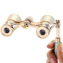 Opera Glasses, 3X25 Theater Binoculars, Compact Opera Glasses with Adjustable Handle, Portable Binoculars
