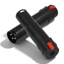 Balanced Lockable 1/4 to XLR Adapter Locking 6.35mm 1/4 Female to 3Pin XLR Male Audio for Mixing Console Microphone