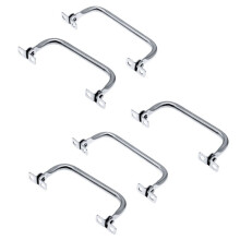 5pcs Foldable Pull Handle Metal Lifting Grip for Aviation Case Tool Box Equipment Storage Cabinet Carry Handle