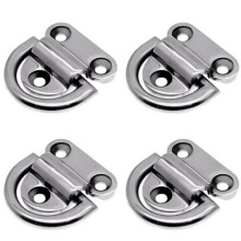 4pcs D- Anchor Rings for Marine Mooring, Suitable for Securing Mooring Lines Yachts, Trailers, and Cargo Boxes