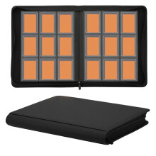 Toploader Binder,Trading Card Binder Storage Hold 288 Cards 9-Pocket Top Loader Binder for 3"X4" Rigid Toploaders