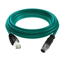 M12 Naar RJ45 Connector Codering Kabel 4Pin D-Code Hoog Flexibele Mannelijke Naar Vrouwelijke Ethernet Verbinding Sensor Draad 1m