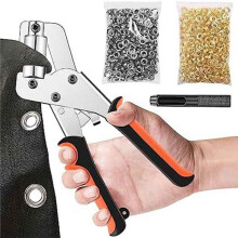 Grommet Tool Kit, Grommet Kit EyeletKit for Fabric Canvas Awnings Handheld TarpEyelets Kit Tool Punch Hole