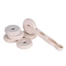 6pcs Clay Texture Rollers with Handle for DIY Stamp Roller Pottery, Baking & DIY Crafting Embossing Kit