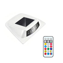 Luz de Advertencia Solar para Automóviles Destello Anticolisión Lámpara de Techo LED con Sensor de Choque Remoto B