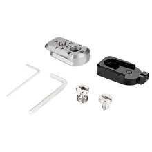Quick Release Plate Kit Q Lock Quick Install Kit 1/4 Screw Locating Pins for Monitor Light B