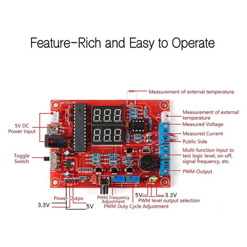 Multifunctional Soldering Practice Kit, Electronic Instrument Learning Kit for Beginners 1