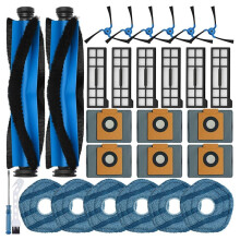 28 Pack X10 Pro Omni Accessories Kit, Semi-Annual Replacement Set with Brushes, Filters & Mops for Robotic Vac