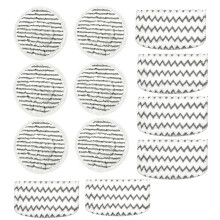 12pcs Steam Mop Replacement Pads, Washable Microfiber Scrub Pads, Heat-Resistant Highly Absorbent for S1000 Series