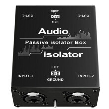 Izolator Audio 6.35mm/XLR, Aktualny Dźwięk, Mieszacz Redukcji Hałasu, Mikrofon, Filtr Wspólnej Masy, Miernik Izolatora Hałasu