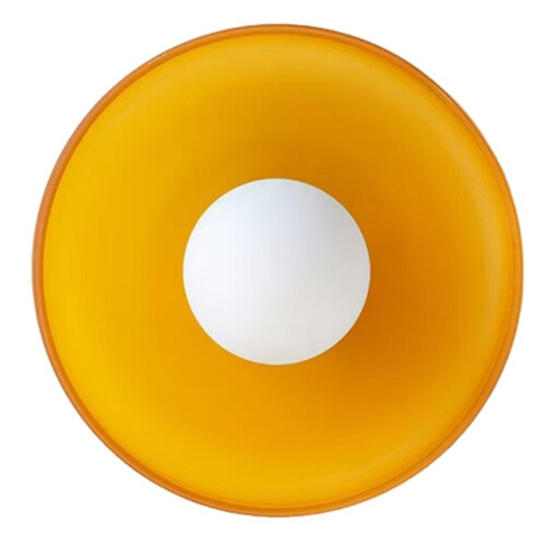 Glass Ceiling Light with Lamp Source for Home Decor and Daily Lighting Orange
