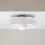 Glass Ceiling Light with Lamp Source for Home Decor and Daily Lighting White 10