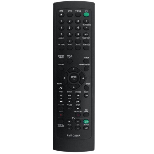 RMT-D255A Replace Remote Control for  VCR DVD Player RDR-RDRVX535 RDRVX560VX535 RDR-VX560