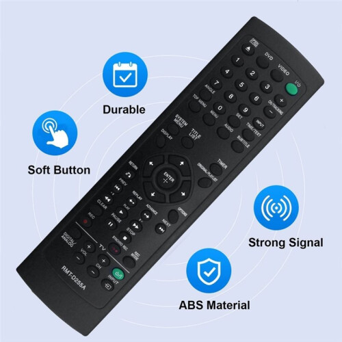 RMT-D255A Replace Remote Control for  VCR DVD Player RDR-RDRVX535 RDRVX560VX535 RDR-VX560 1