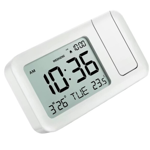 Digital Projection Alarm Clock Rechargeable LED USB Charger Projector Alarm Clock 2