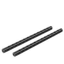 2PCS 15mm Rods 1/4 Thread for DSLR Camera Cage Follow Focus Tube Rod Rail System A