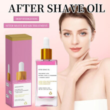 (After Shave Oil) Strawberry Aftershave Oil Body Care Serum 90ml | Smoothing, Tightening & Moisturizing, Full Body Use, Men's Skin Care